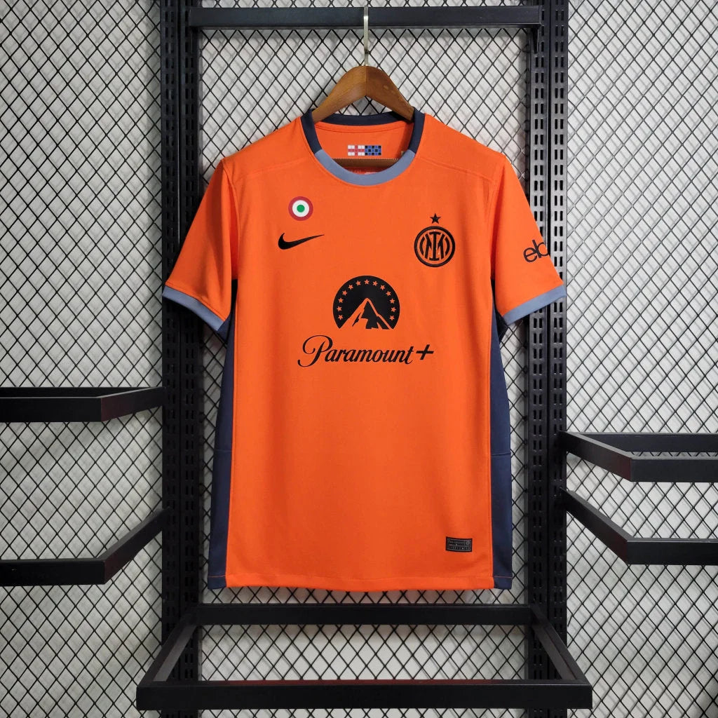 Inter Mailand Drittes Oranges Fußballtrikot 2023 2024