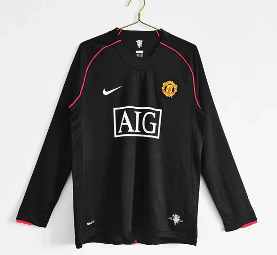 Manchester United 07-08 Langarm-Auswärtstrikot
